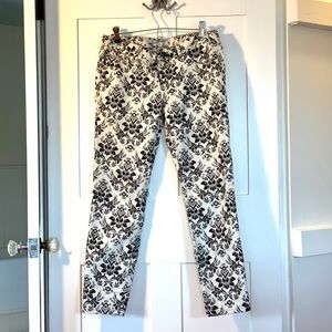 Free people velvet jeans black and white